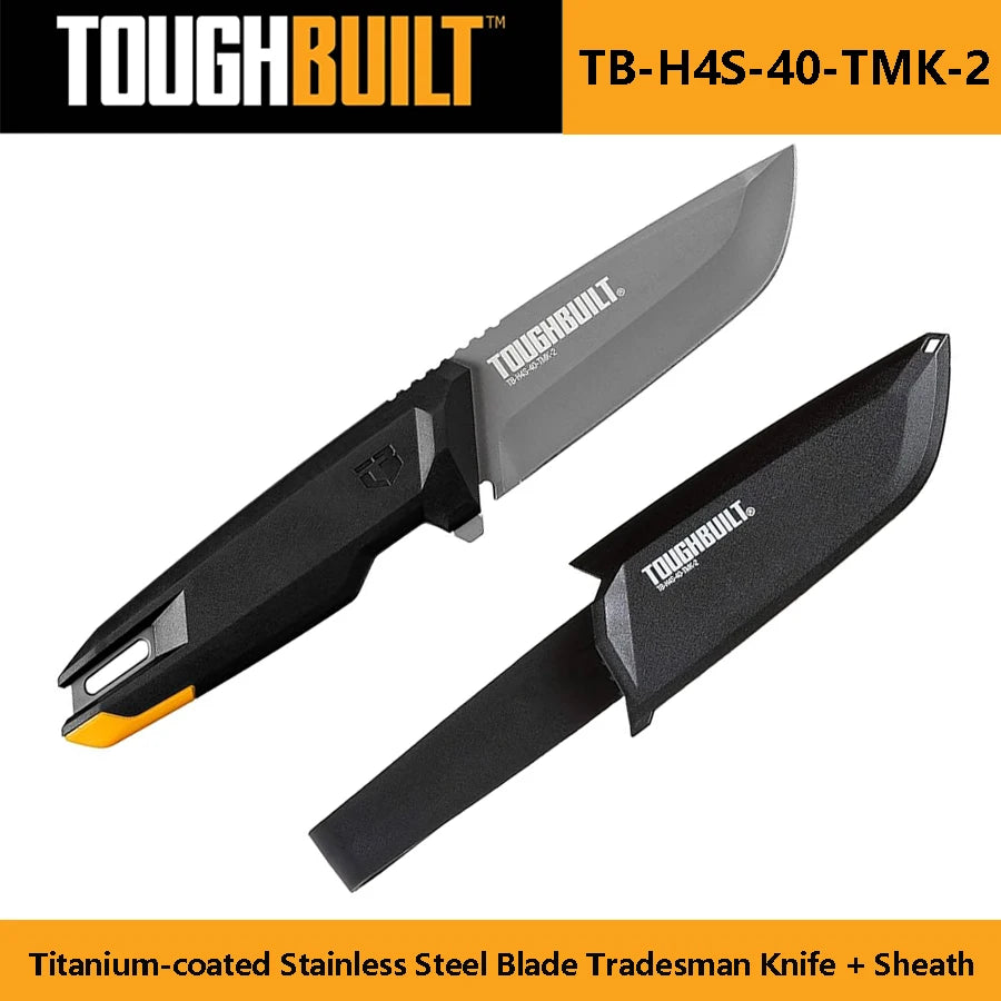 سكين تيتانيوم احترافي للبر من TOUGHBUILT