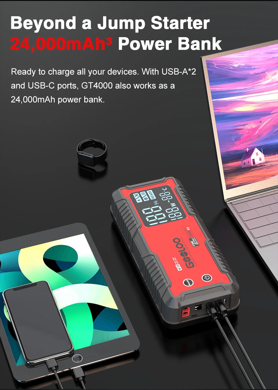 شاحن طوارئ للسيارات 4000 امبير
